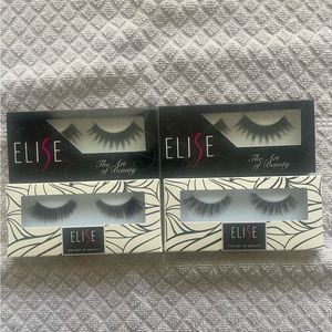 Elise Faux Eyelashes Strip Lashes Bundle - 4 Pairs